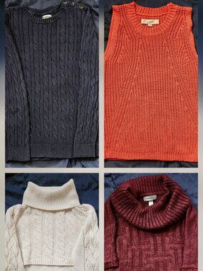 Size M Women's Sweaters All Included Loft, Venus, Croft & Barrow